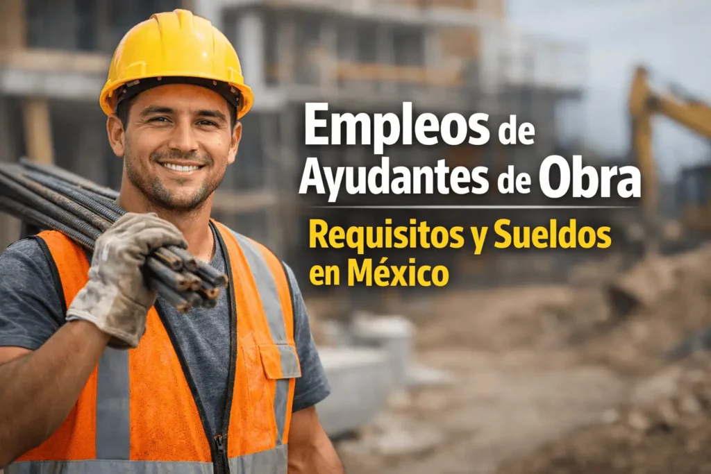 EMPLEOS DE AYUDANTES DE OBRA: REQUISITOS Y SUELDOS EN MÉXICO