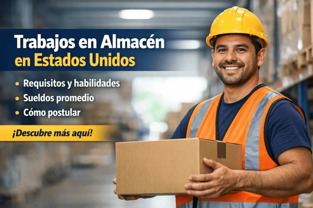 TRABAJOS EN ALMACÉN EN ESTADOS UNIDOS: REQUISITOS, SUELDOS Y CÓMO POSTULAR