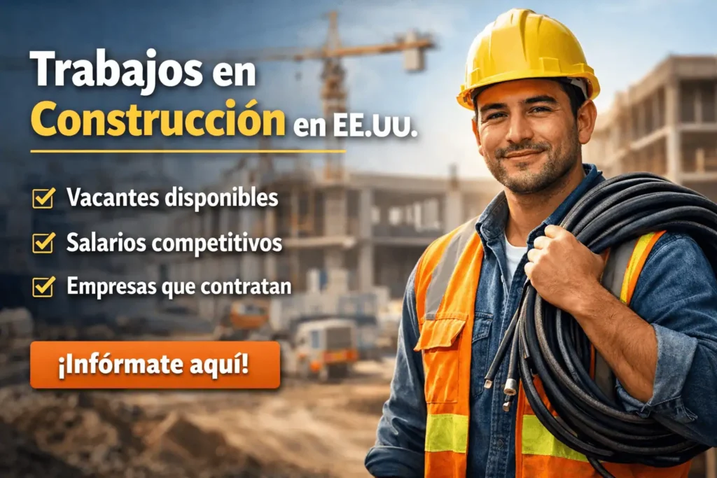 TRABAJOS EN CONSTRUCCIÓN EN ESTADOS UNIDOS: VACANTES, SALARIOS Y EMPRESAS QUE CONTRATAN